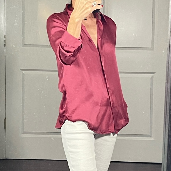 Massimo Dutti essential Button Down Shirt size 2 - Picture 3 of 10